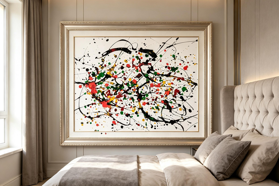 Swirling Cloud Abstract Oil Painting