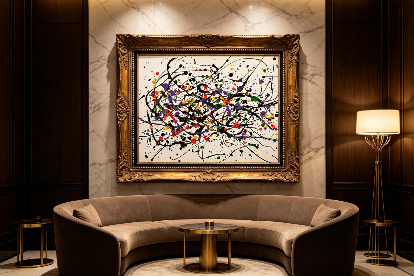 Colorful Drip Painting