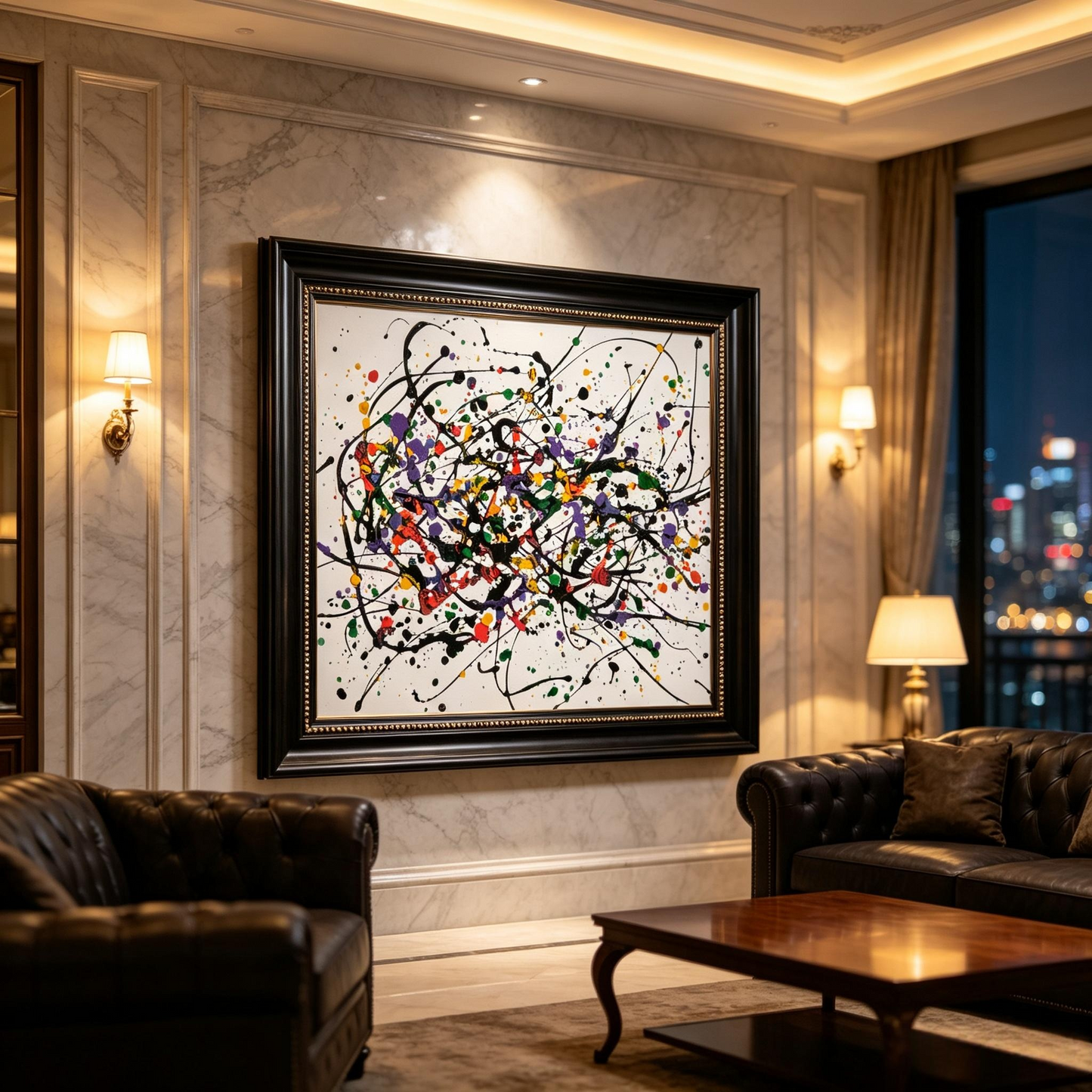 Colorful Drip Painting