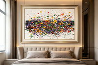 Layered Splatter Art