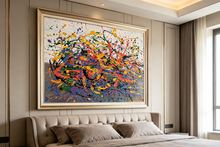 Multi-color Splatter Art
