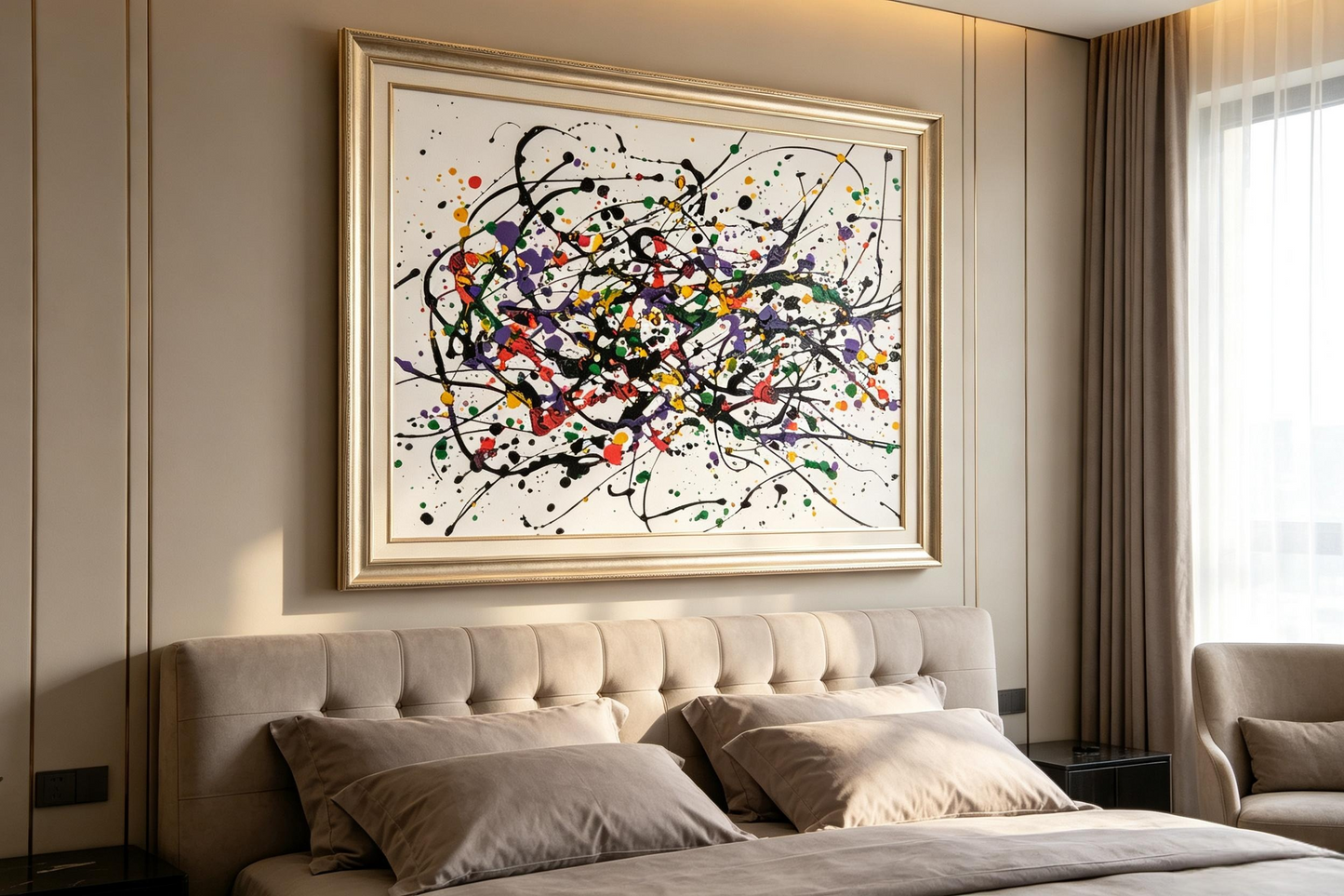 Colorful Drip Painting
