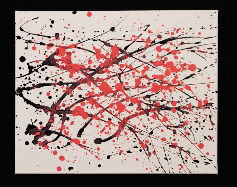 Red & Black Splatter