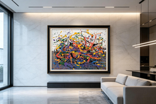 Multi-color Splatter Art