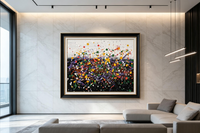 Layered Splatter Art