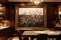 Layered Splatter Art