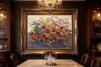 Multi-color Splatter Art
