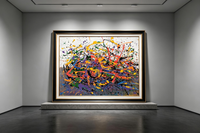 Multi-color Splatter Art