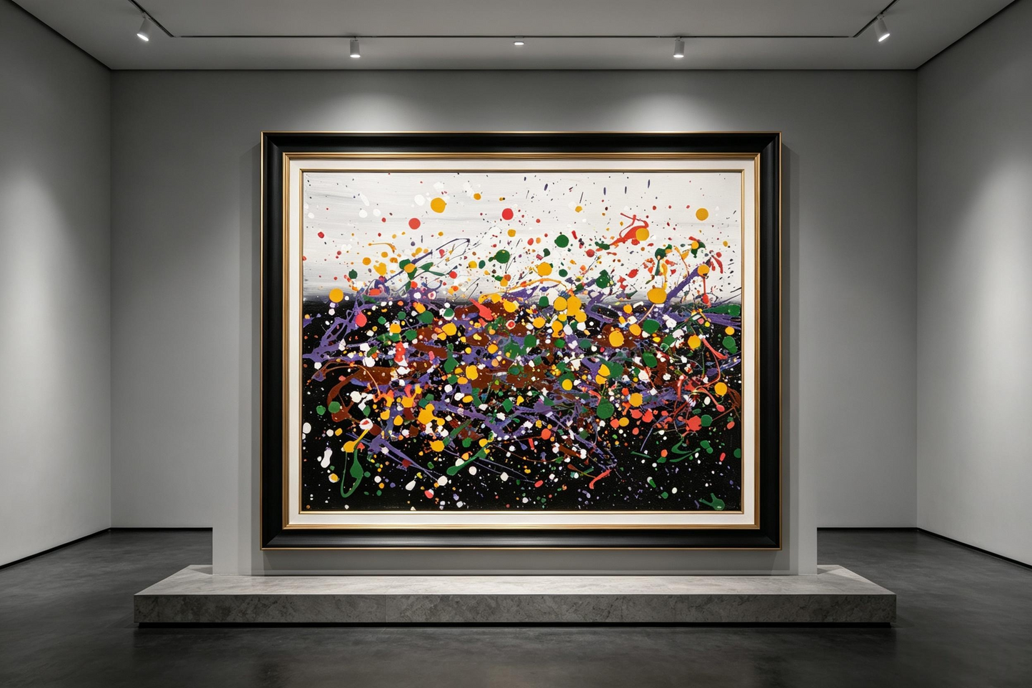 Layered Splatter Art
