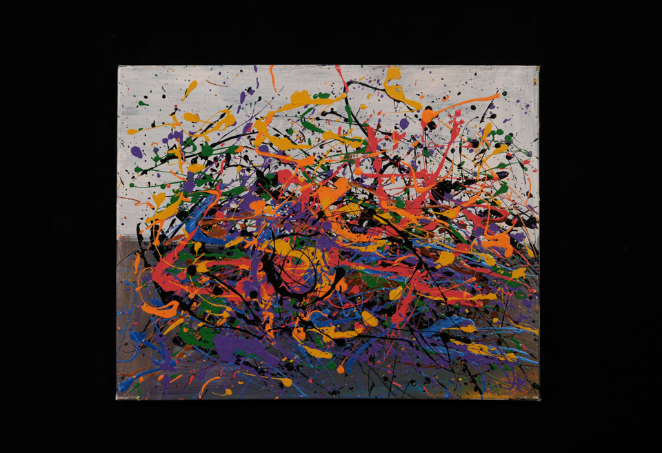 Multi-color Splatter Art